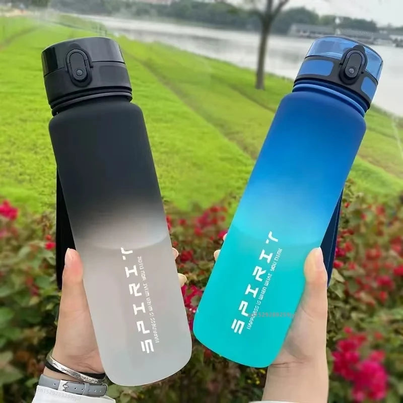 Simbuid Colorful Sports Water Bottle – Leak-Proof PC Plastic, 500ml / 650ml / 1000ml, for Gym & Outdoor