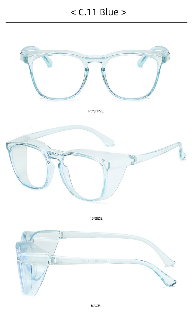 Anti-Pollen Safety Glasses – Anti-Fog, Blue Light Blocking with Side Shields