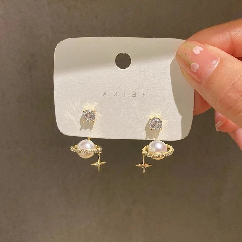 Sterling Silver Bohemian Stud Earrings