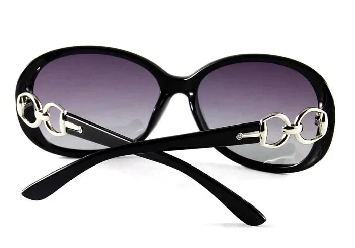 Women's Oval UV400 Sunglasses – Polarized Gradient Lenses | Red, Tea, Purple, Black