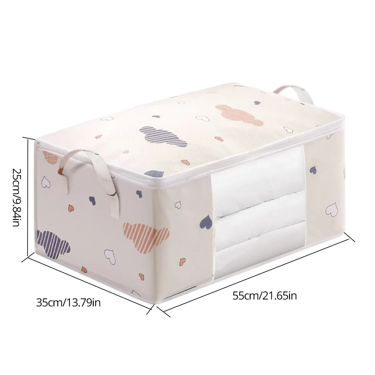 Large Capacity Storage Bag Organizer – Foldable Non-Woven Blanket & Bedding Bag