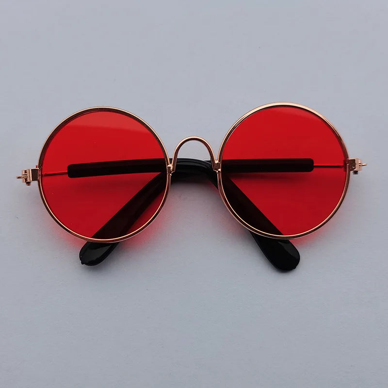 Vintage Round Sunglasses for Cats & Small Dogs – Photo Props & Cosplay