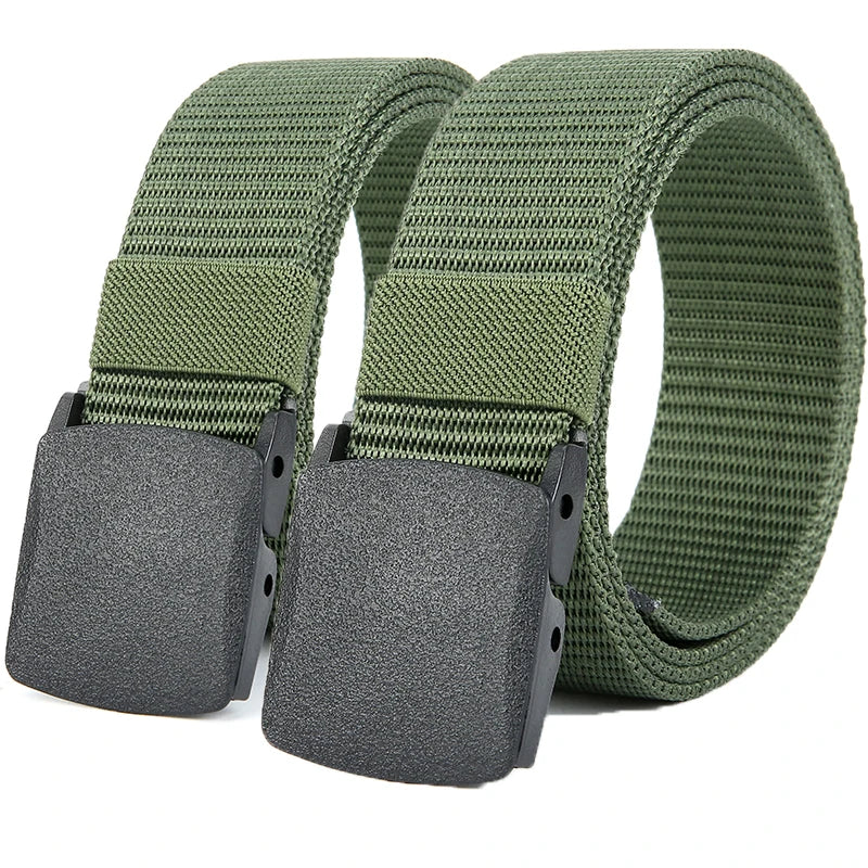 Men's Tactical Canvas Belt – Automatic Buckle