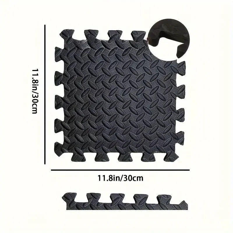 16-Piece EVA Foam Interlocking Gym Mat – Non-Slip, Waterproof Floor Tiles