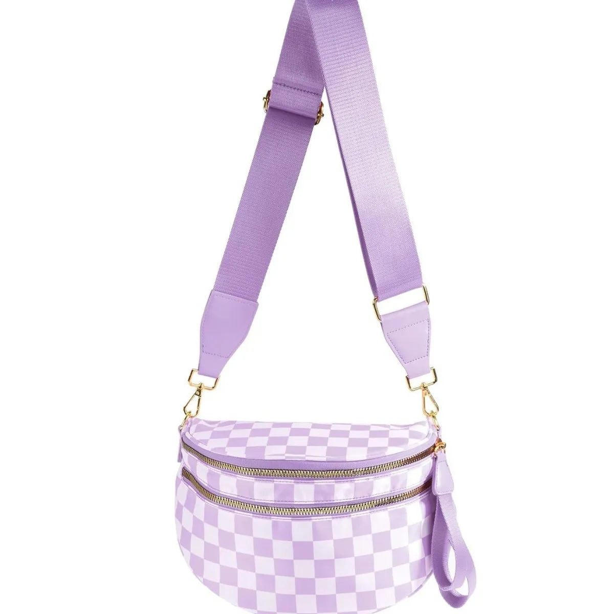 Women's Checkered Crossbody Waist Bag