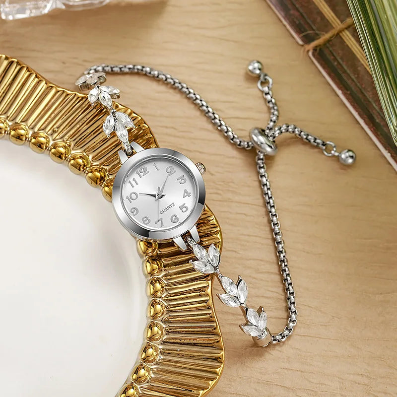Women's Rhinestone Bracelet Watch