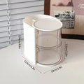 Rotating Beauty Egg & Cushion Organizer – Bathroom Makeup Display Case