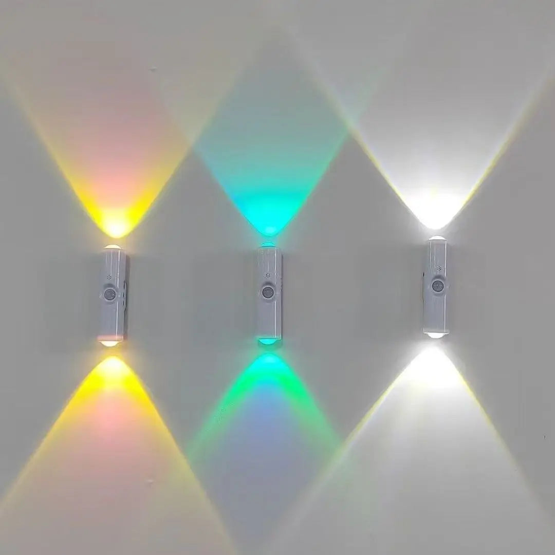 Smart RGB Night Light – Motion Sensor, Rechargeable, Magnetic Wall Lamp