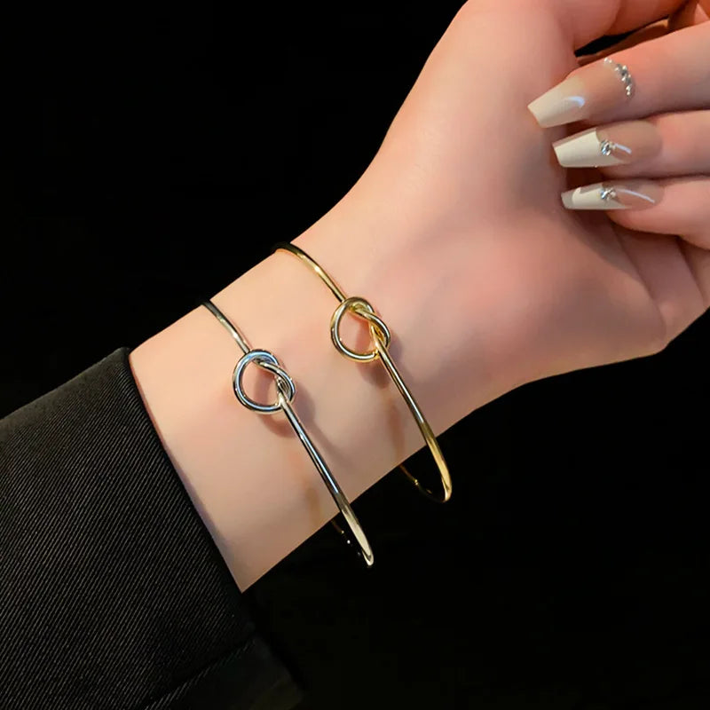 Stainless Steel Twist Cuff Bracelet