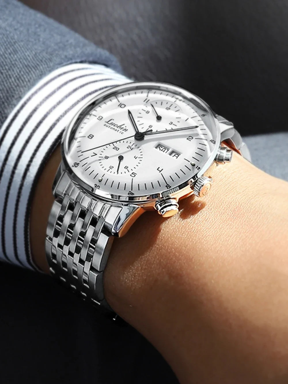 Men's Automatic Mechanical Chronograph Watch