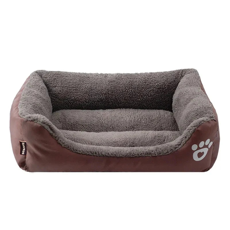 Pet Large Dog Bed – Warm House Candy-Colored Square Nest for Dogs & Cats