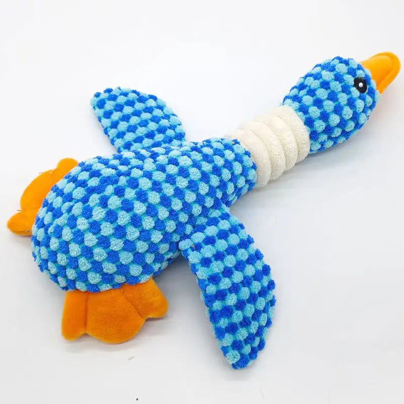Goose Plush Squeaky Dog Toy – Interactive Chew & Fetch Toy for Cats & Dogs
