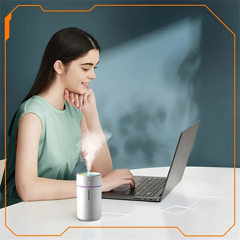 LED Aromatherapy Humidifier – USB Car Diffuser
