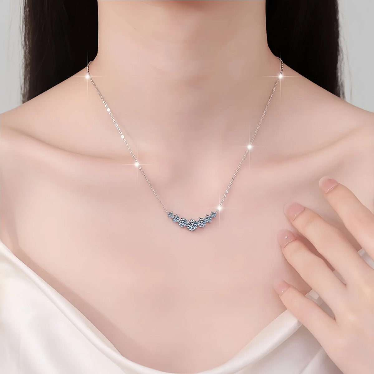 Sterling Silver Circle Pendant Necklace