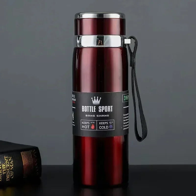 1L Stainless Steel Thermos Bottle – Vacuum Insulated, Keeps Hot & Cold, for Water, Tea & Coffee (4 Colors)