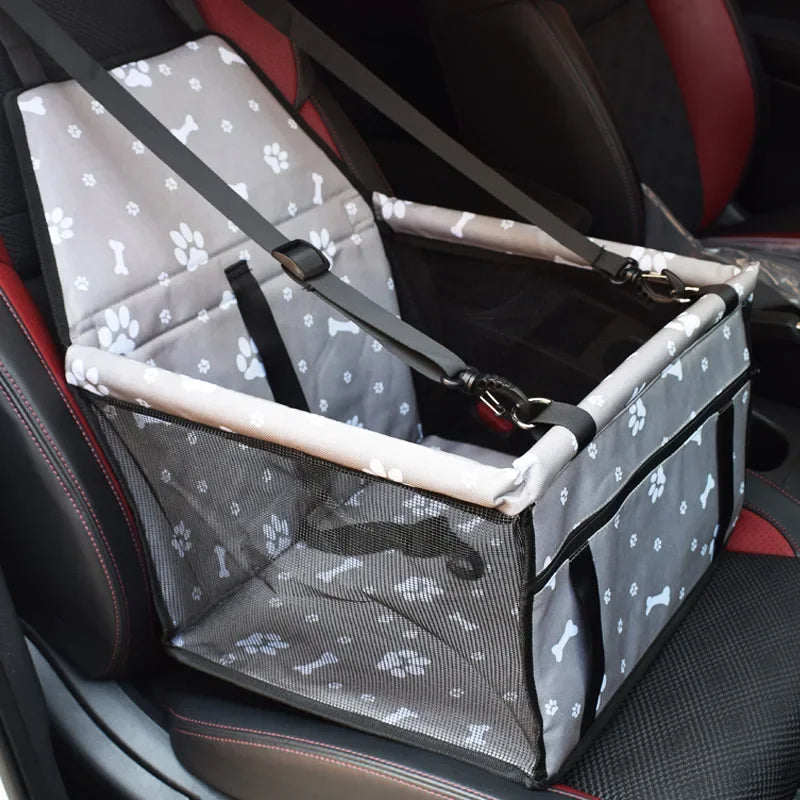 Waterproof Pet Car Seat Bag – Foldable Dog Mat & Travel Organizer