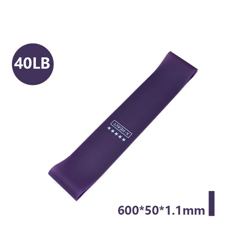 Resistance Loop Bands – Silicone Exercise Bands for Yoga, Pilates, Gym & Crossfit (5 Resistance Levels)