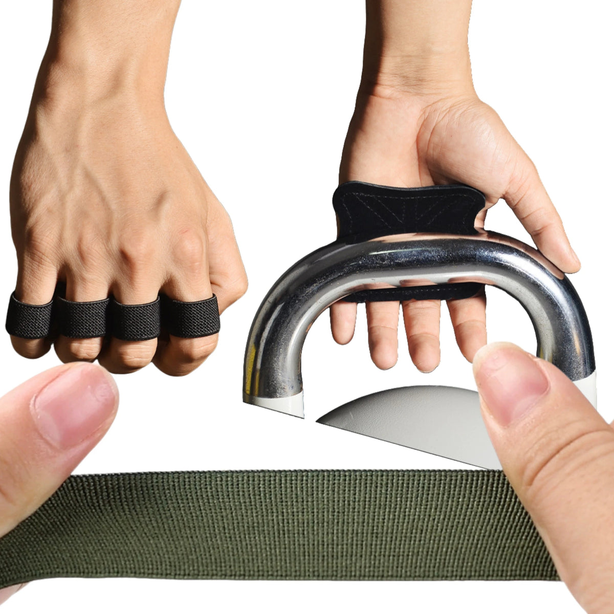 Leather Gymnastics Grips & Weightlifting Gloves – Palm Protection for Pull-Ups & CrossFit