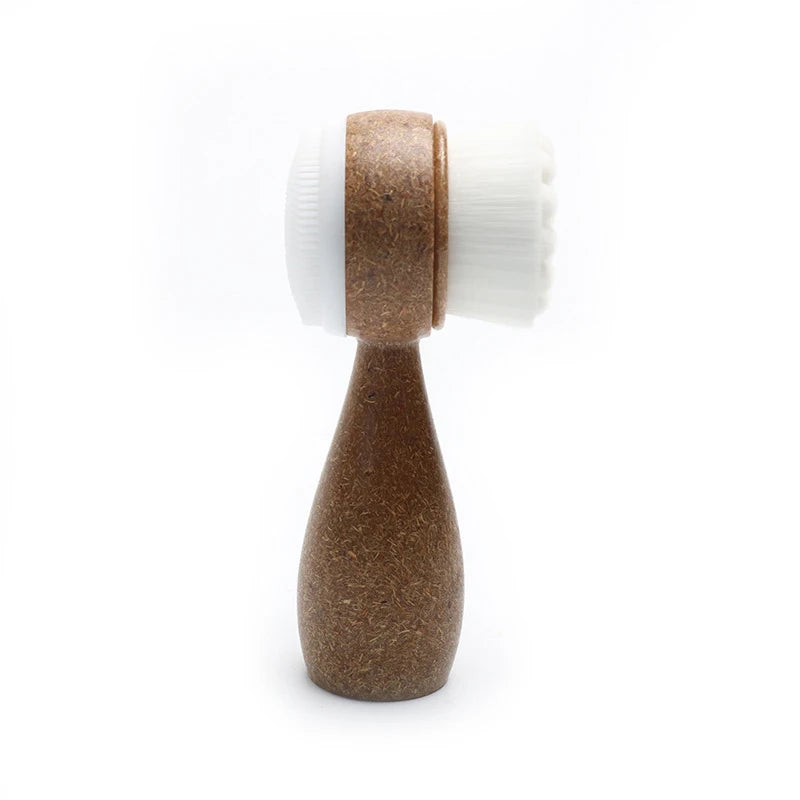 Coconut Fiber Facial Cleansing Brush – Double-Sided Exfoliator & Blackhead Remover