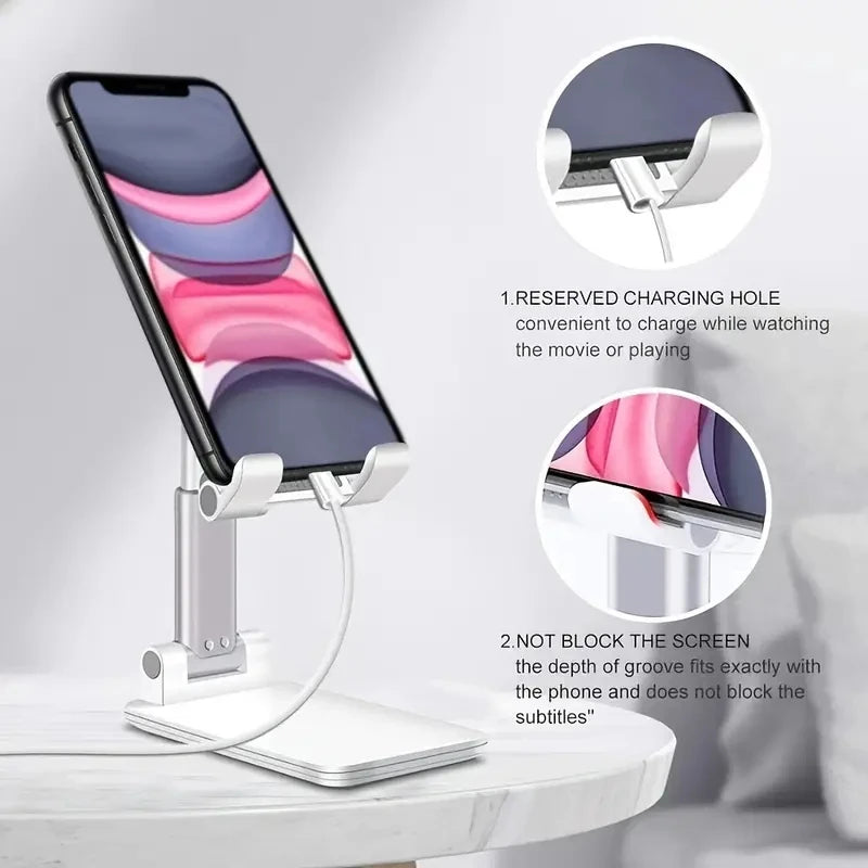 Adjustable Desk Phone & Tablet Stand – Universal Holder for iPhone, iPad, Xiaomi & More
