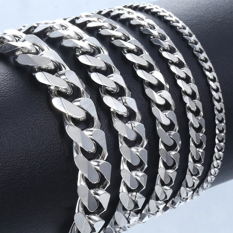 Cuban Chain Bracelet — Stainless Steel Link