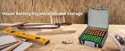 72-Slot Battery Organizer Case – Holds AA & AAA Batteries