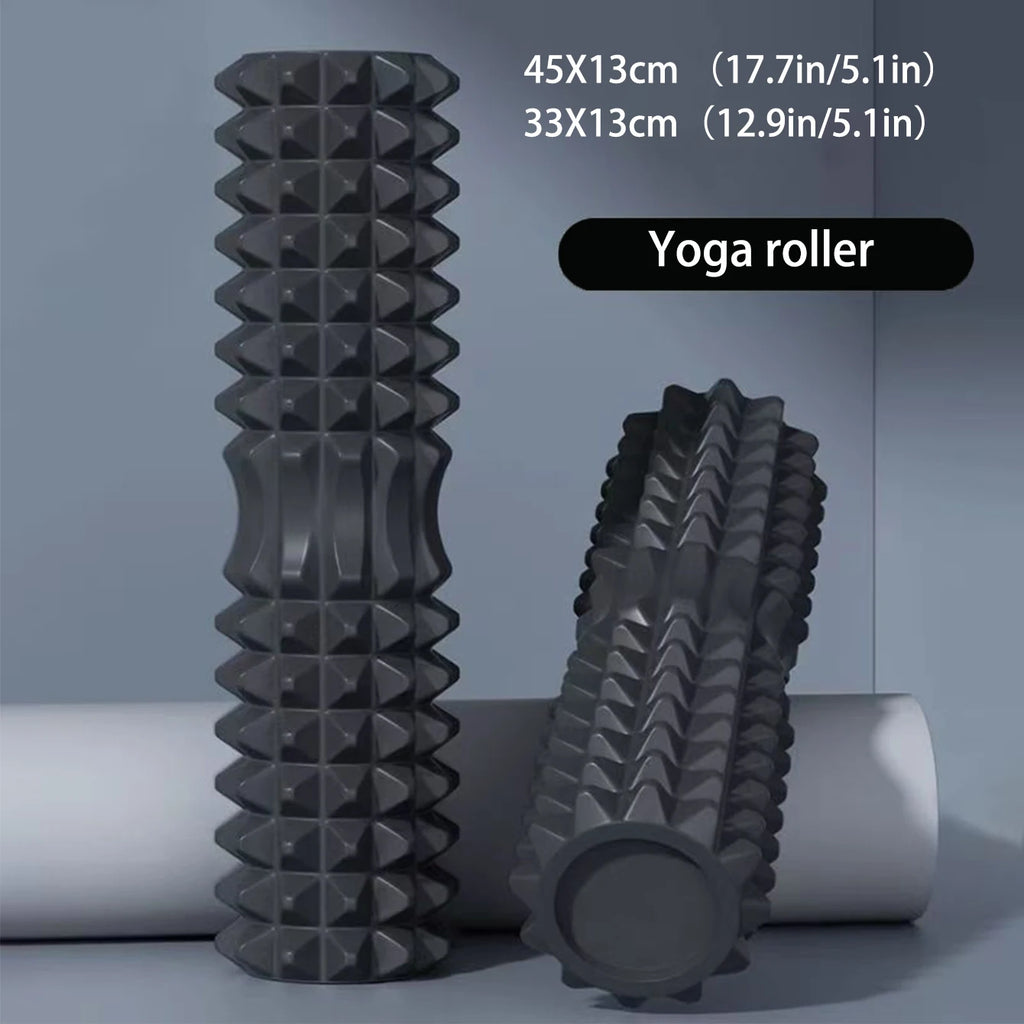 EVA Yoga Foam Roller – Muscle Massage & Pilates Recovery Tool, 30/33/45cm