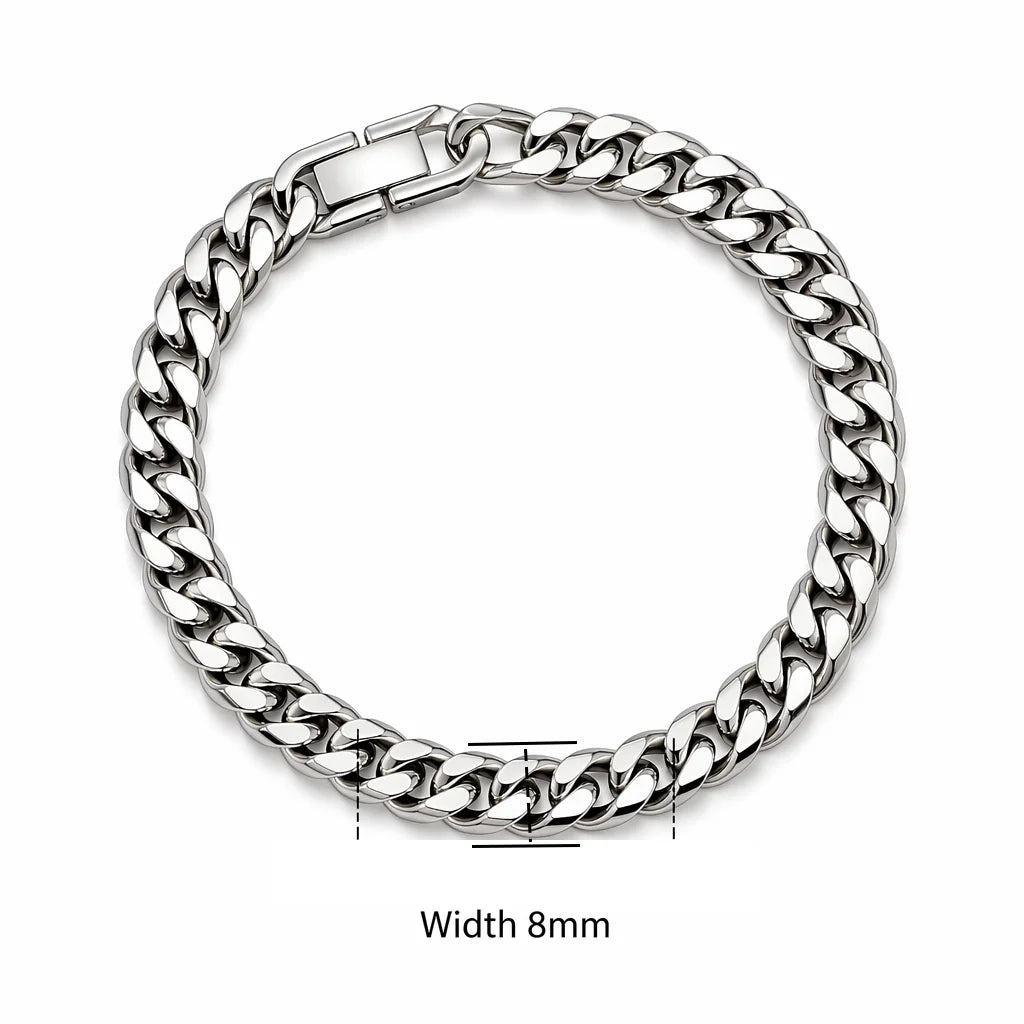 Cuban Chain Bracelet — Stainless Steel Link