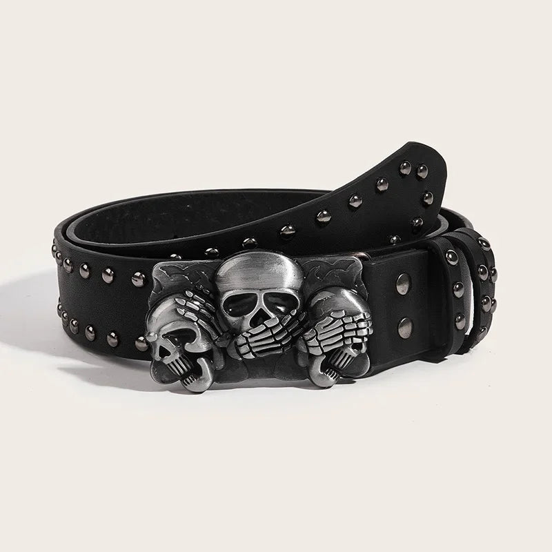 Studded Rivet Belt — Punk Goth Style