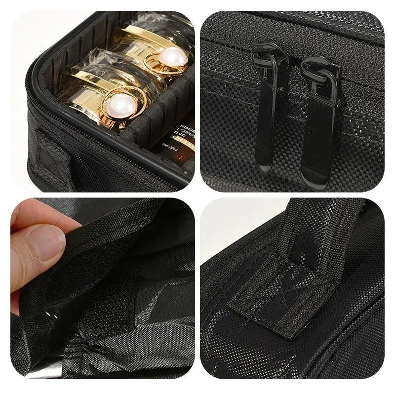 Women's Professional Makeup Bag – Waterproof Travel Cosmetic Case