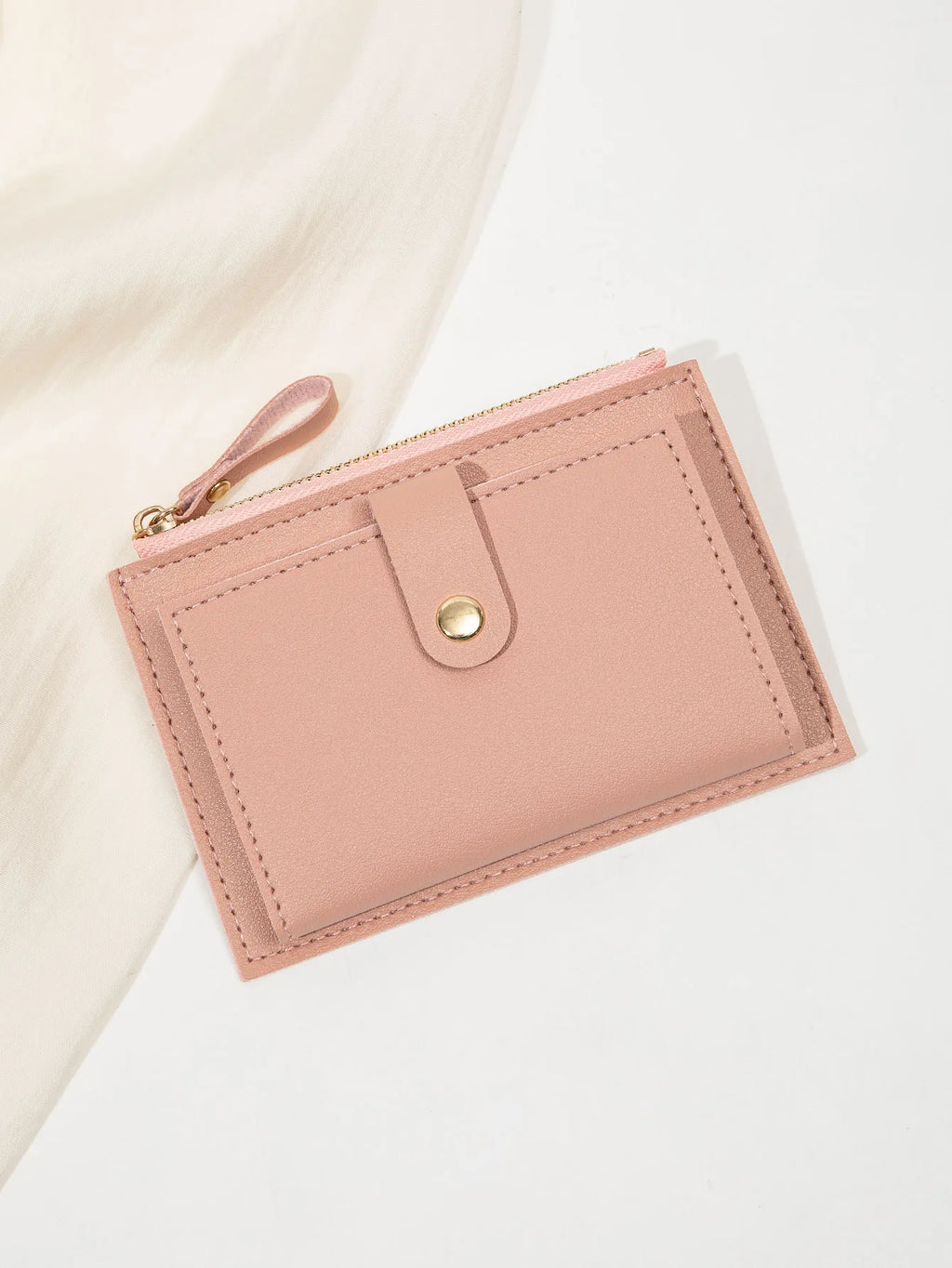 Women's Mini PU Leather Wallet – Ultra-Thin Card Holder & Coin Purse