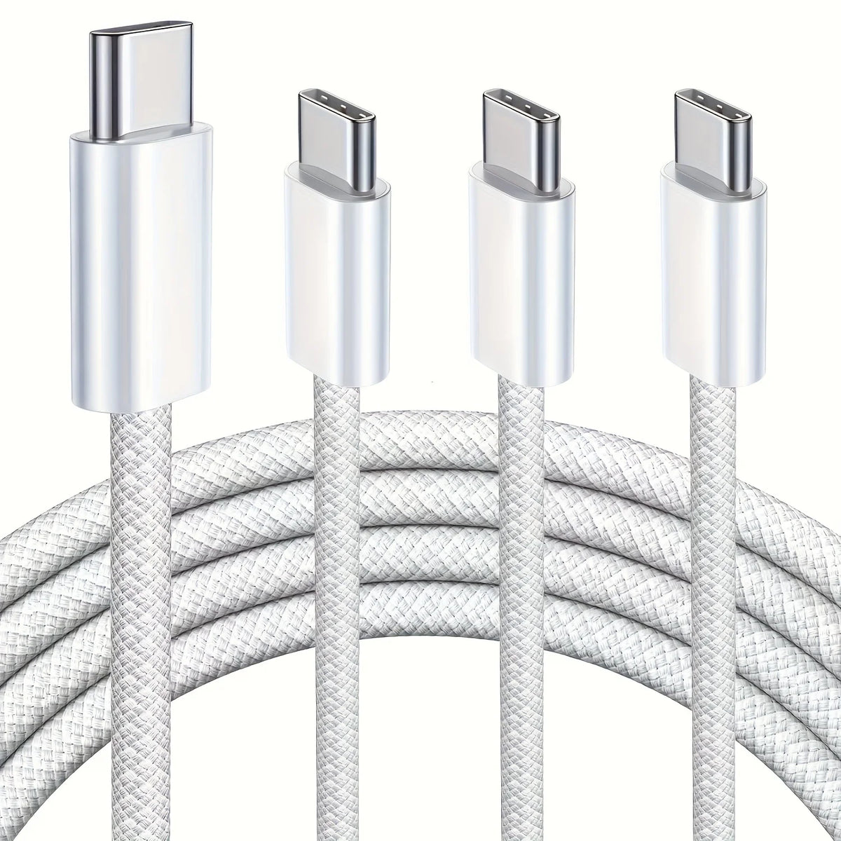 60W Braided USB-C to USB-C Fast Charging Cable – 1m / 2m / 3m – For Phone, Tablet & Laptop