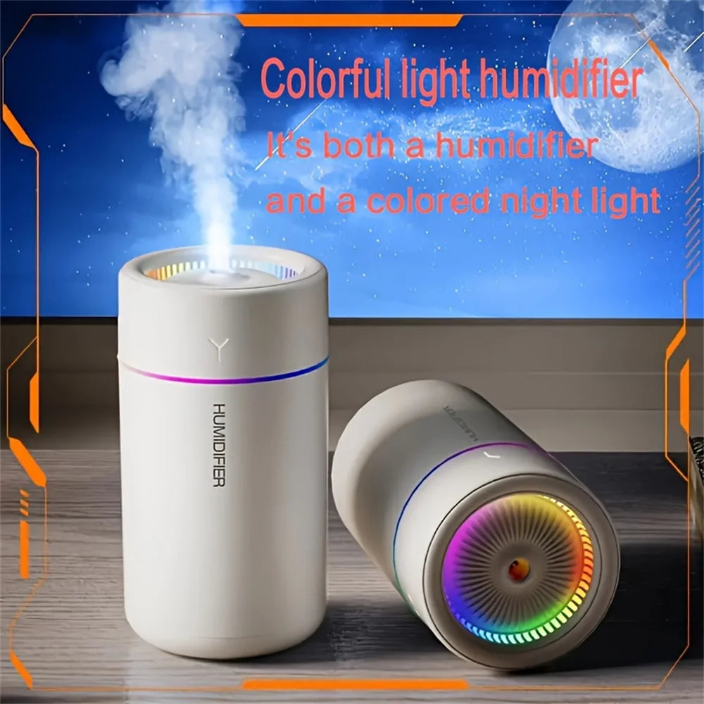 LED Aromatherapy Humidifier – USB Car Diffuser