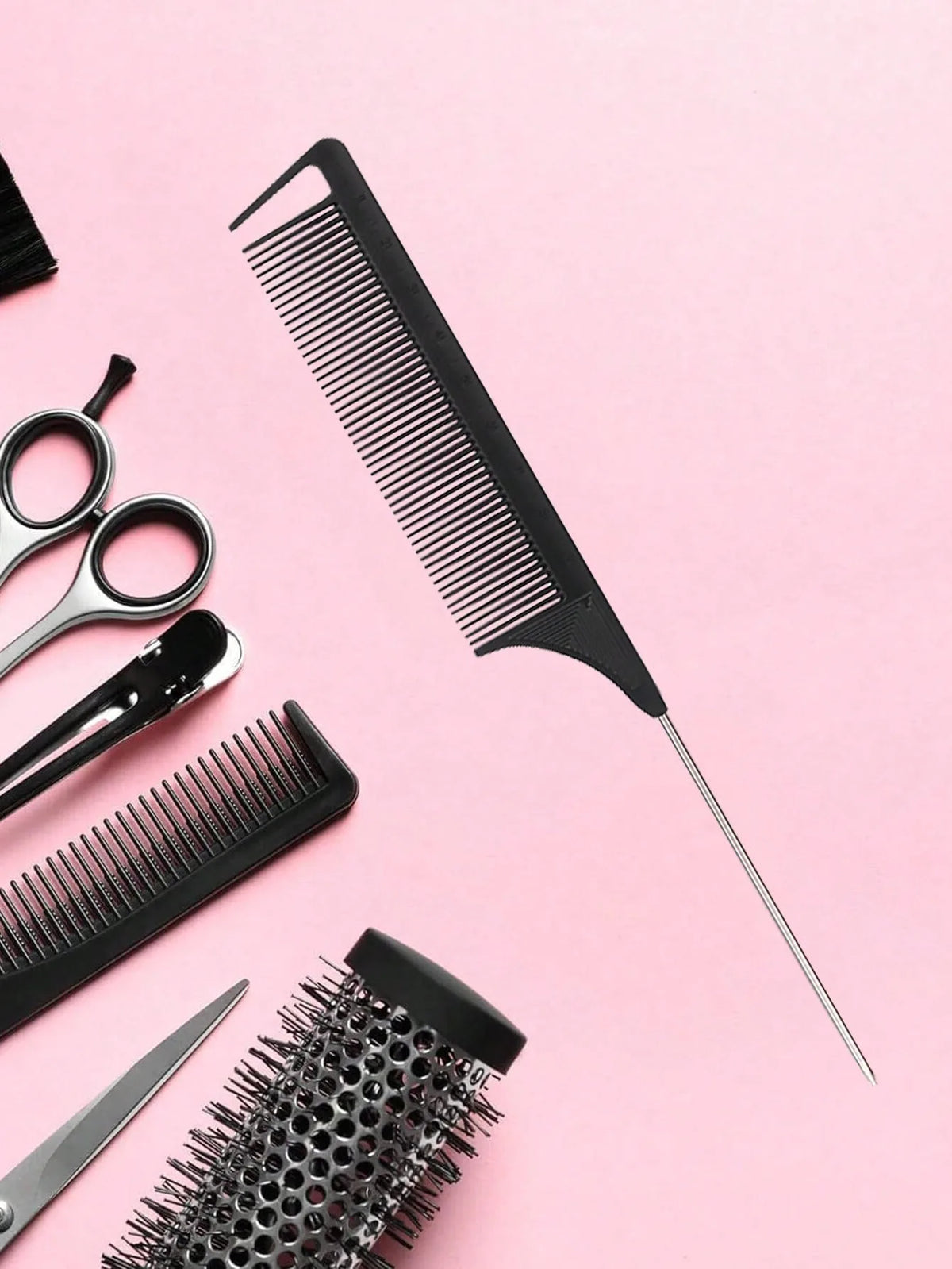 Stainless Steel Rat Tail Comb – Hair Styling Tool