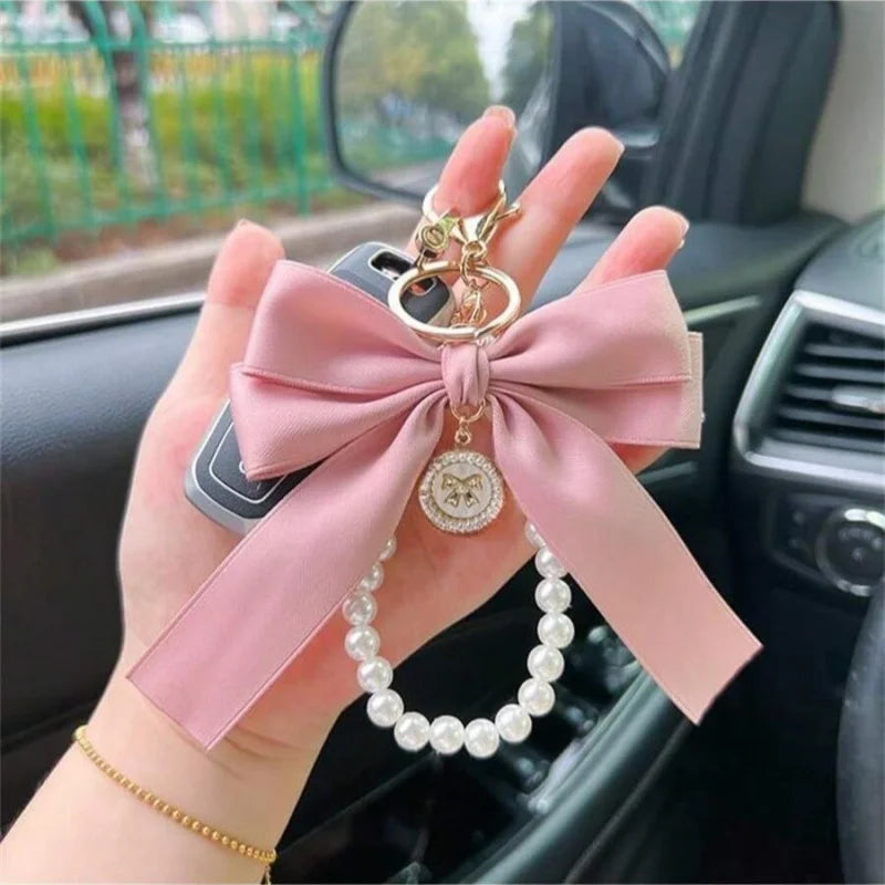 Large Bow Keychain – Cute Bag Charm & Hanging Ornament for Bags, Keys & Headphone Cases