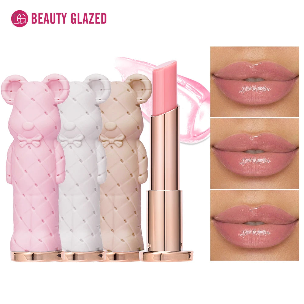 Beauty Glazed Bear Moisturizing Lipstick – Nourishing Colored Lip Balm