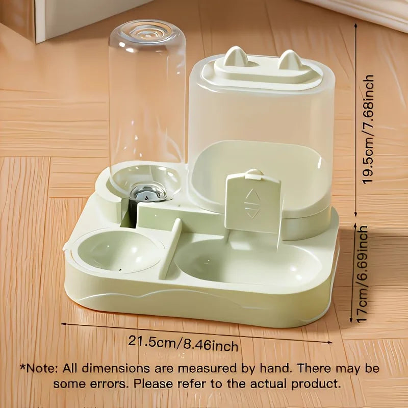 2-in-1 Pet Feeder & Water Dispenser — Gravity Auto Bowl