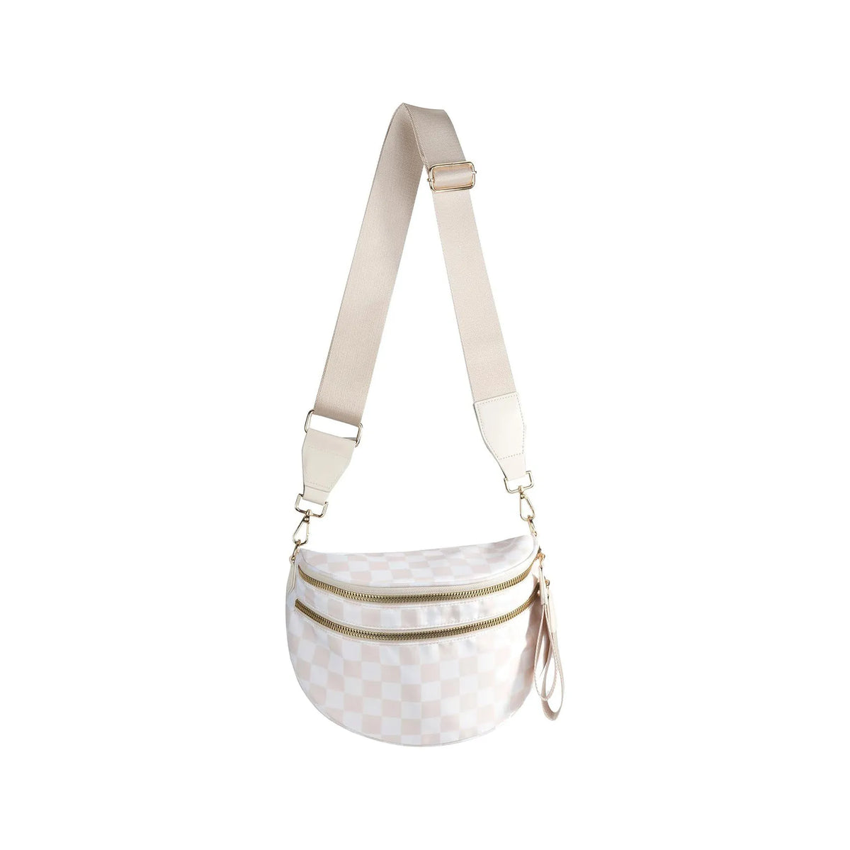 Women's Checkered Crossbody Waist Bag