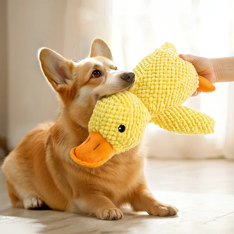 Goose Plush Squeaky Dog Toy – Interactive Chew & Fetch Toy for Cats & Dogs
