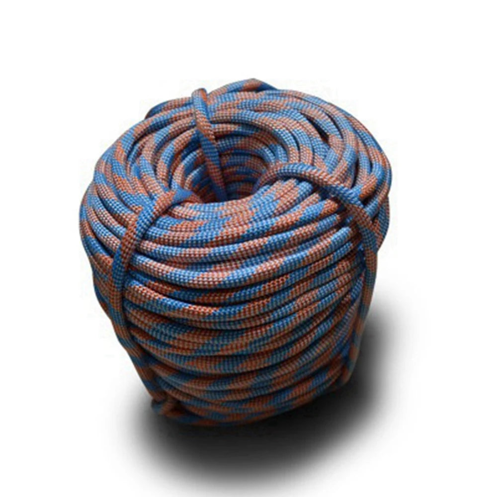 9mm High-Strength Nylon Climbing Rope – 10M to 40M, 500kg Load
