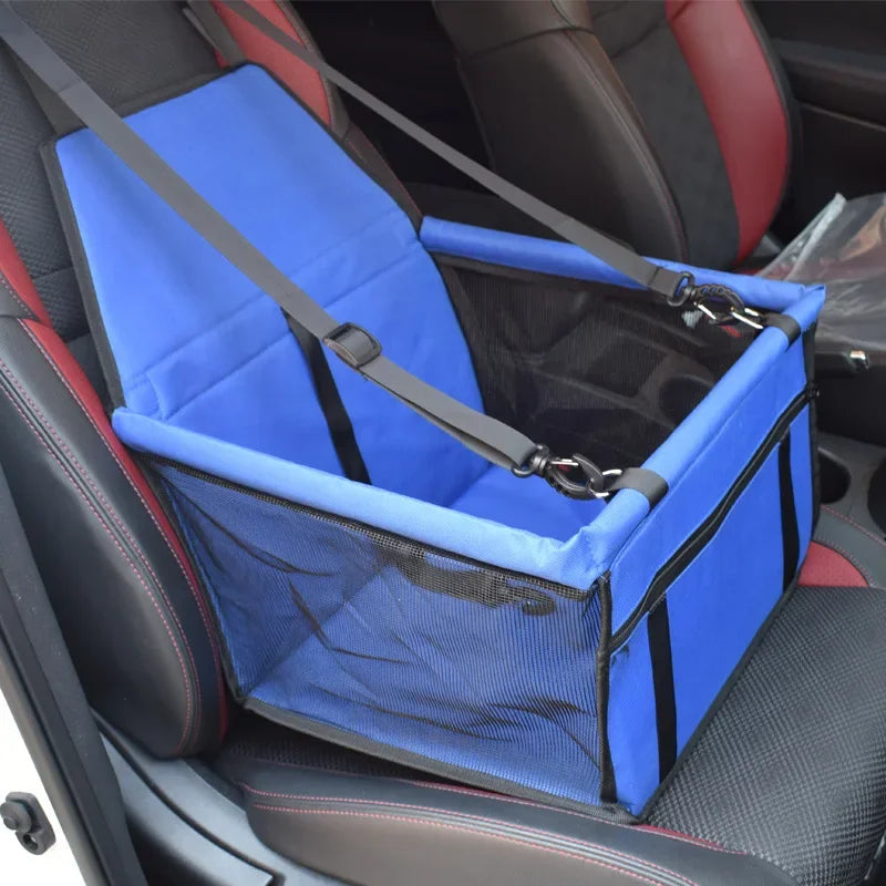Waterproof Pet Car Seat Bag – Foldable Dog Mat & Travel Organizer