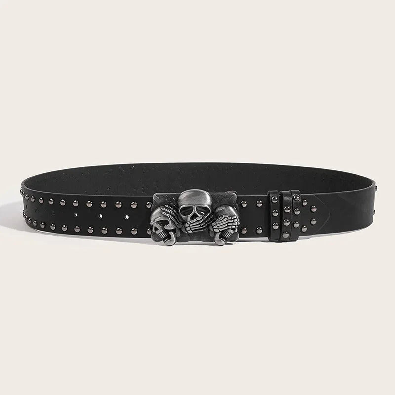 Studded Rivet Belt — Punk Goth Style