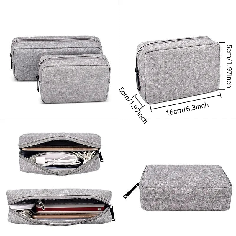 Waterproof Oxford Travel Storage Bag – Cable, Earphone & Gadget Organizer