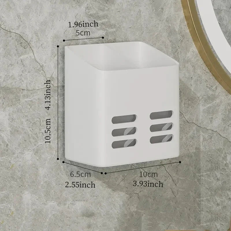 No-Drill Bathroom Corner Shelf – Wall Mount Makeup & Toiletries Organizer