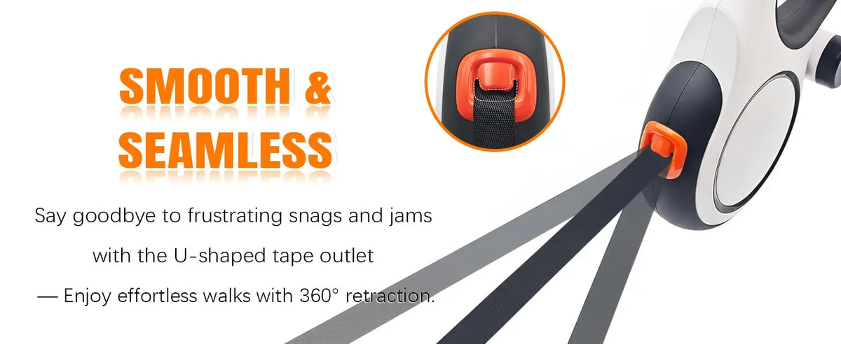 Retractable Dog Leash – 5m or 8m, Up to 50 kg – for Small & Large Dogs
