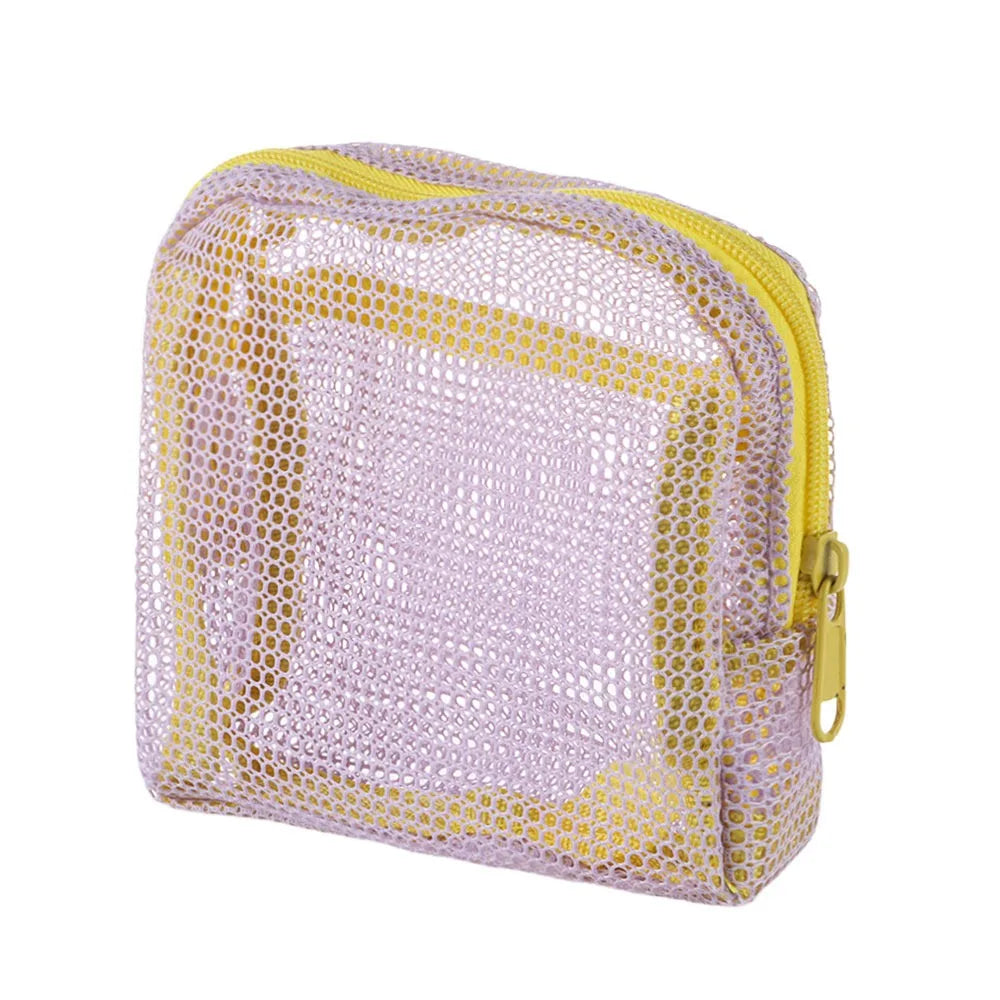 Candy Color Mesh Cosmetic Storage Bag