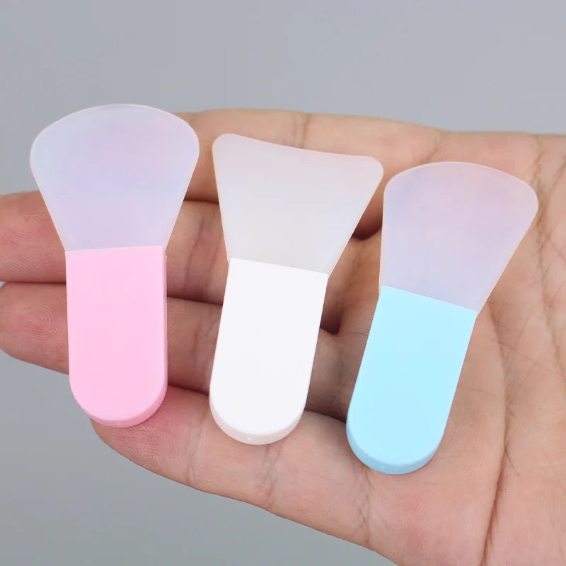3-Piece Silicone Facial Mask Brush Set – Professional Mud & Cream Applicator