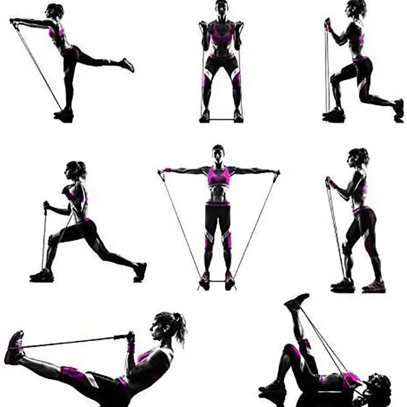 Resistance Bands with Handles – Exercise Workout Bands for Men & Women, Home Strength Training (10–30 LB)