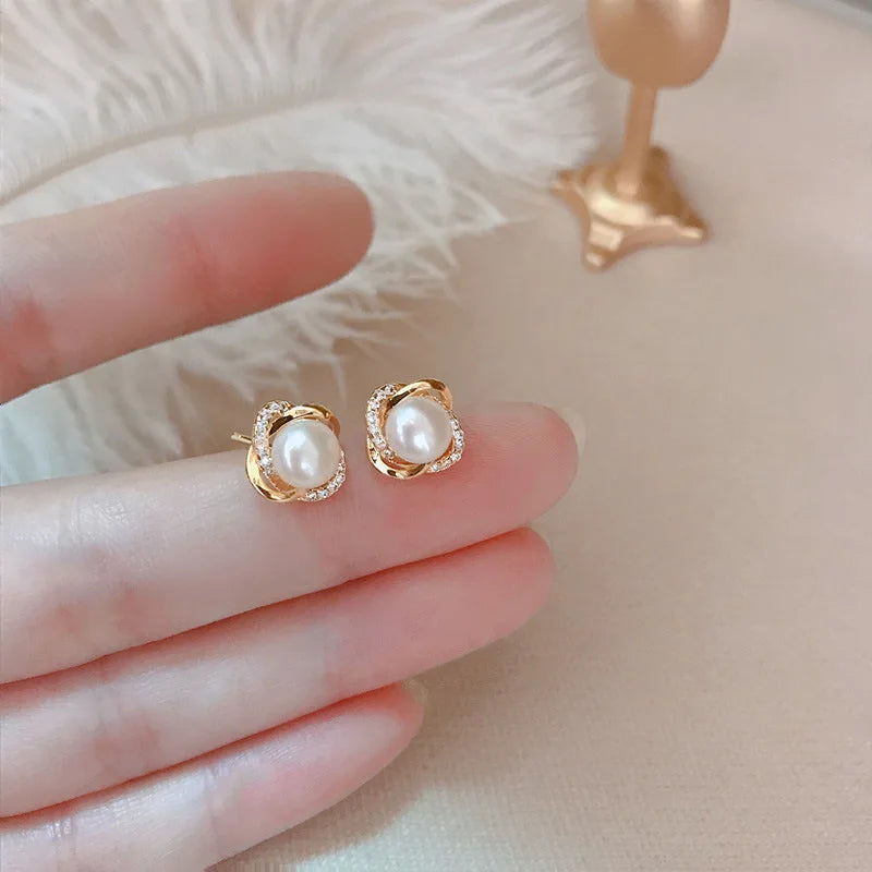 Sterling Silver Bohemian Stud Earrings