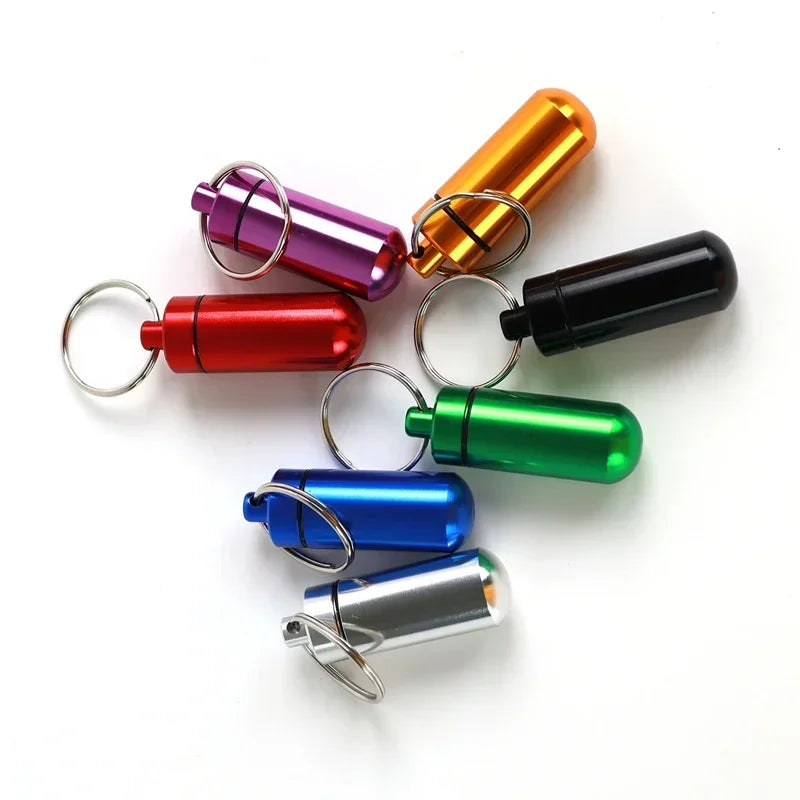 Portable Aluminum Pill Box – Waterproof